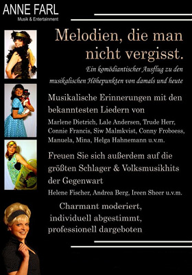 Anne Farl - Melodien, die man nicht vergisst! - Profilbild 1 Anne Farl - Melodien, die man nicht vergisst! - Profilbild 1