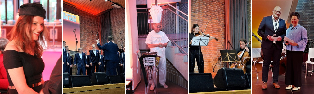 Fotocollage mit Orélie Zauberkunst, Herrenbesuch, Mr. Lo, Sakurai String Quartet, Jo Failer & Natalie Weirich. (Quelle: ZAV-Künstlervermittlung) Fotocollage mit Orélie Zauberkunst, Herrenbesuch, Mr. Lo, Sakurai String Quartet, Jo Failer & Natalie Weirich.